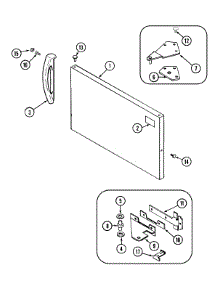 03 - Freezer Outer Door parts for Jenn-Air Refrigerator JT17Y6LW from AppliancePartsPros.com
