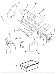 Optional Ice Maker Kit parts for Jenn-Air Refrigerator JRT196B / BJ55B from AppliancePartsPros.com