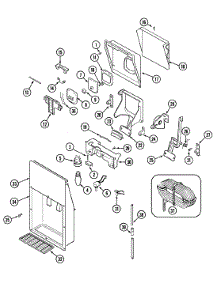 07 - Ice & Water Dispenser parts for Jenn-Air Refrigerator JRTD229LW from AppliancePartsPros.com