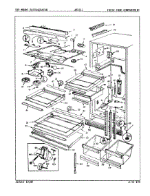 03 - Fresh Food Compartment parts for Jenn-Air Refrigerator JRT211 / 9C65B from AppliancePartsPros.com