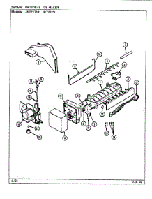 05 - Optional Ice Maker (B / M Dj32a) parts for Jenn-Air Refrigerator JRTE175L / DJ32A from AppliancePartsPros.com