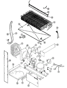 05 - Unit Compartment & System parts for Jenn-Air Refrigerator JRTE217W / DJ75A from AppliancePartsPros.com