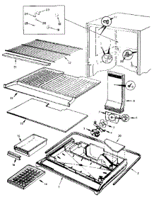 Freezer Compartment parts for Jenn-Air Refrigerator JRT196B / AJ55A from AppliancePartsPros.com