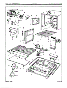 02 - Freezer Compartment parts for Jenn-Air Refrigerator JRTDX224L / 8B14B from AppliancePartsPros.com