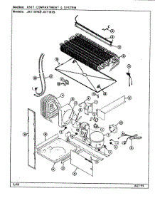 07 - Unit Compartment & System parts for Jenn-Air Refrigerator JRT197W / DE80A from AppliancePartsPros.com