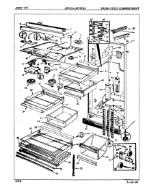 03 - Fresh Food Compartment parts for Jenn-Air Refrigerator JRT234 / 7C55A from AppliancePartsPros.com