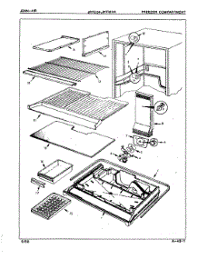 02 - Freezer Compartment parts for Jenn-Air Refrigerator JRT234 / 7C55A from AppliancePartsPros.com