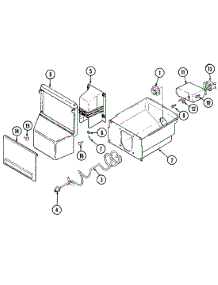 08 - Ice Bin parts for Jenn-Air Refrigerator JRTDE229W from AppliancePartsPros.com
