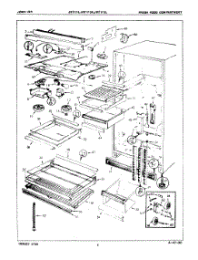 03 - Fresh Food Compartment parts for Jenn-Air Refrigerator JRT173R / 7C57A from AppliancePartsPros.com