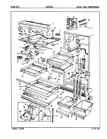 03 - Fresh Food Compartment parts for Jenn-Air Refrigerator JRTD225R / 9C75A from AppliancePartsPros.com