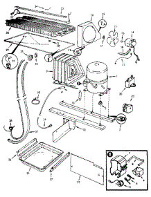 Unit Compartment & System parts for Jenn-Air Refrigerator JRT172LB / AJ22B from AppliancePartsPros.com