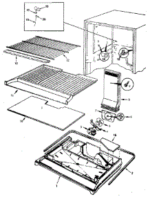 Freezer Compartment parts for Jenn-Air Refrigerator JRT1215B / M9C67B from AppliancePartsPros.com