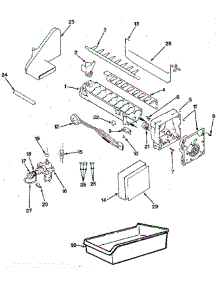 Ice Maker Section parts for Jenn-Air Refrigerator JRT1215B / M9C67B from AppliancePartsPros.com