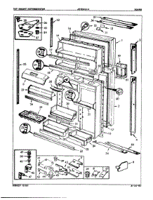 03 - Doors (B / M 8B14a) parts for Jenn-Air Refrigerator JRTDX224R from AppliancePartsPros.com