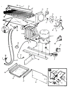 Unit Compartment & System parts for Jenn-Air Refrigerator JRTD225RB / 9C75A from AppliancePartsPros.com