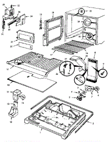 Freezer Compartment parts for Jenn-Air Refrigerator JRTD225RB / 9C75A from AppliancePartsPros.com