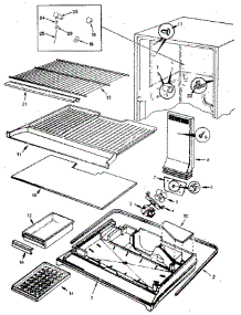 Freezer Compartment parts for Jenn-Air Refrigerator JRT236B / AJ95A from AppliancePartsPros.com
