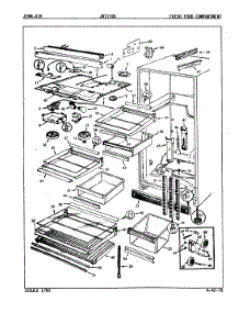03 - Fresh Food Compartment parts for Jenn-Air Refrigerator JRTI195 / 9C66B from AppliancePartsPros.com