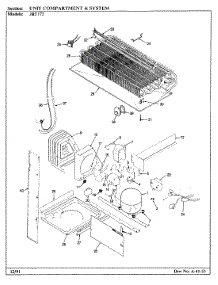 07 - Unit Compartment & System parts for Jenn-Air Refrigerator JRT172L / AJ22B from AppliancePartsPros.com