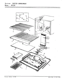 02 - Freezer Compartment parts for Jenn-Air Refrigerator JRT216 / AJ73A from AppliancePartsPros.com