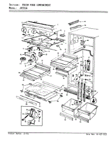 03 - Fresh Food Compartment parts for Jenn-Air Refrigerator JRT216 / AJ73B from AppliancePartsPros.com