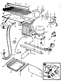 Unit Compartment & System parts for Jenn-Air Refrigerator JRTDX224RB / 7B24A from AppliancePartsPros.com