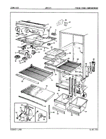03 - Fresh Food Compartment parts for Jenn-Air Refrigerator JRT171R / 9C62B from AppliancePartsPros.com