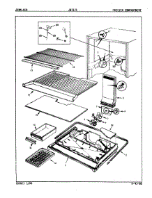 02 - Freezer Compartment parts for Jenn-Air Refrigerator JRT171R / 9C62B from AppliancePartsPros.com