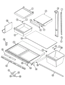10 - Shelves & Accessories parts for Jenn-Air Refrigerator JRTDE229A from AppliancePartsPros.com