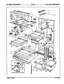03 - Fresh Food Compartment parts for Jenn-Air Refrigerator JRT191 / 9C64B from AppliancePartsPros.com