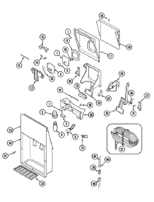 07 - Ice & Water Dispenser parts for Jenn-Air Refrigerator JRTDE229A from AppliancePartsPros.com