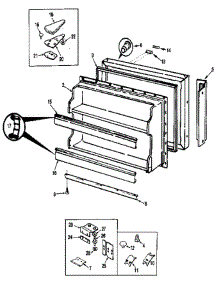 Freezer Door parts for Jenn-Air Refrigerator JRT172RB / BJ21A from AppliancePartsPros.com