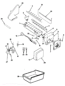 Optional Ice Maker Kit parts for Jenn-Air Refrigerator JRT172RB / BJ21A from AppliancePartsPros.com