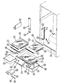 06 - Shelves & Accessories parts for Jenn-Air Refrigerator JRTDE228LW from AppliancePartsPros.com