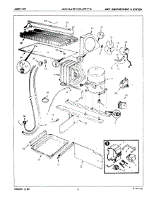 04 - Unit Compartment & System parts for Jenn-Air Refrigerator JRT173 / 7C52A from AppliancePartsPros.com
