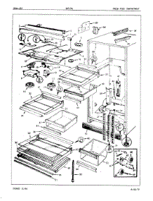 03 - Fresh Food Compartment parts for Jenn-Air Refrigerator JRT194 / 7C53B from AppliancePartsPros.com