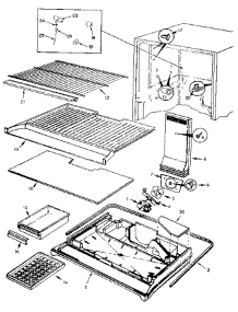 Freezer Compartment parts for Jenn-Air Refrigerator JRT216B / AJ73A from AppliancePartsPros.com