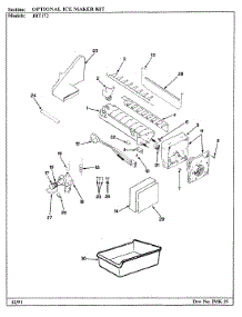 05 - Optional Ice Maker Kit parts for Jenn-Air Refrigerator JRT172R / AJ21A from AppliancePartsPros.com