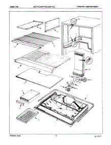 02 - Freezer Compartment parts for Jenn-Air Refrigerator JRT173R / 7D71A from AppliancePartsPros.com