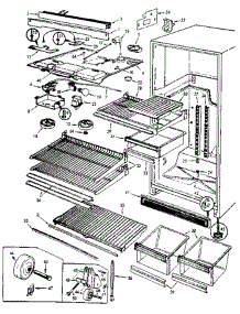 Fresh Food Compartment parts for Jenn-Air Refrigerator JRT152B / AJ01A from AppliancePartsPros.com