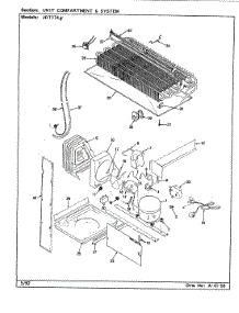 07 - Unit Compartment & System (B / M Cj23a) parts for Jenn-Air Refrigerator JRT174 / CJ23A from AppliancePartsPros.com