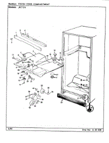 03 - Fresh Food Compartment (B / M Cj23a) parts for Jenn-Air Refrigerator JRT174 / CJ23A from AppliancePartsPros.com