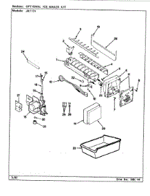 05 - Optional Ice Maker Kit (B / M Cj23a) parts for Jenn-Air Refrigerator JRT174 / CJ23A from AppliancePartsPros.com