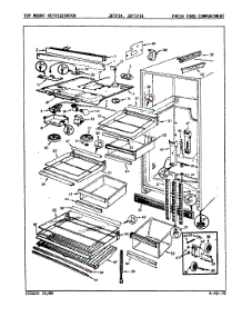 03 - Fresh Food Compartment parts for Jenn-Air Refrigerator JRT214 / 8C01A from AppliancePartsPros.com