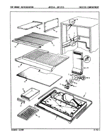 02 - Freezer Compartment parts for Jenn-Air Refrigerator JRT214 / 8C01A from AppliancePartsPros.com