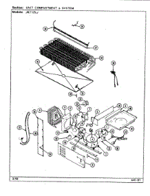 06 - Unit Compartment & System (B / M Dj24a) parts for Jenn-Air Refrigerator JRT175A / DJ23A from AppliancePartsPros.com