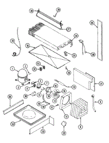 11 - Unit Compartment & System parts for Jenn-Air Refrigerator JRTD229A from AppliancePartsPros.com