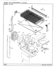 07 - Unit Compartment & System parts for Jenn-Air Refrigerator JRT196 / BJ55A from AppliancePartsPros.com