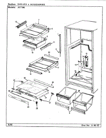 06 - Shelves & Accessories parts for Jenn-Air Refrigerator JRT196 / BJ55A from AppliancePartsPros.com