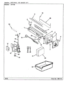 05 - Optional Ice Maker Kit parts for Jenn-Air Refrigerator JRT196 / BJ55A from AppliancePartsPros.com